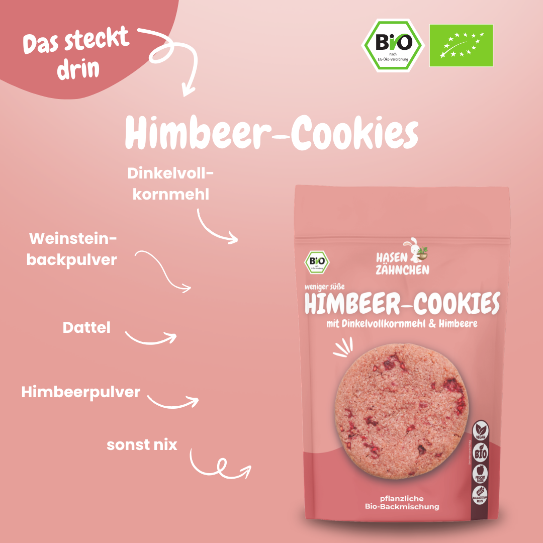 Bio Himbeer-Cookies