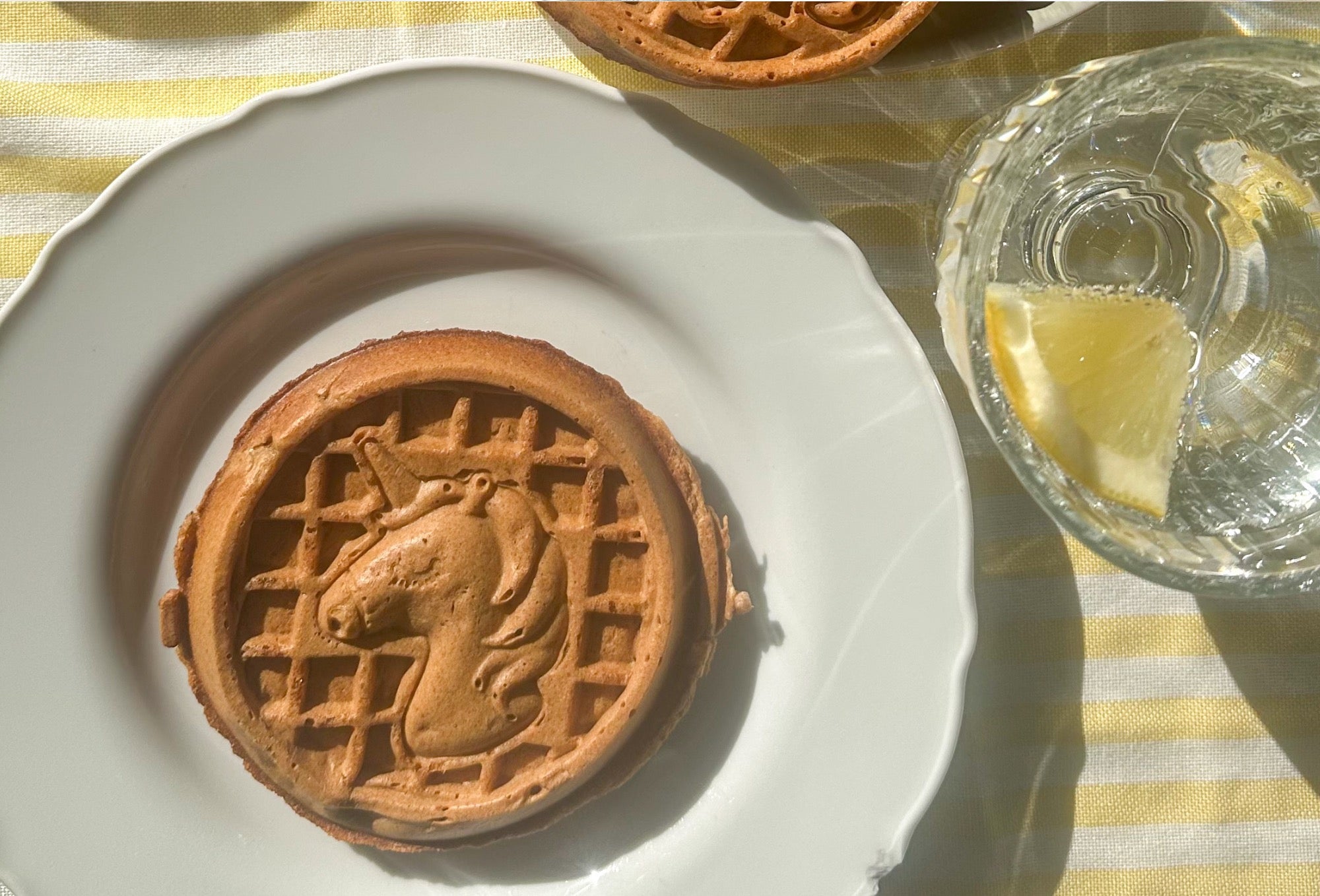 Vollwertige Zitronen-Waffeln