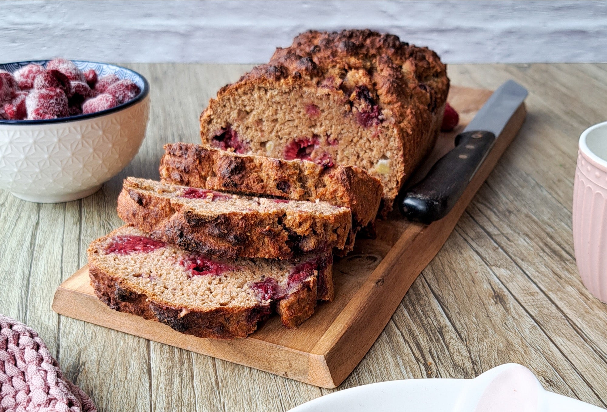 Himbeer-Bananenbrot