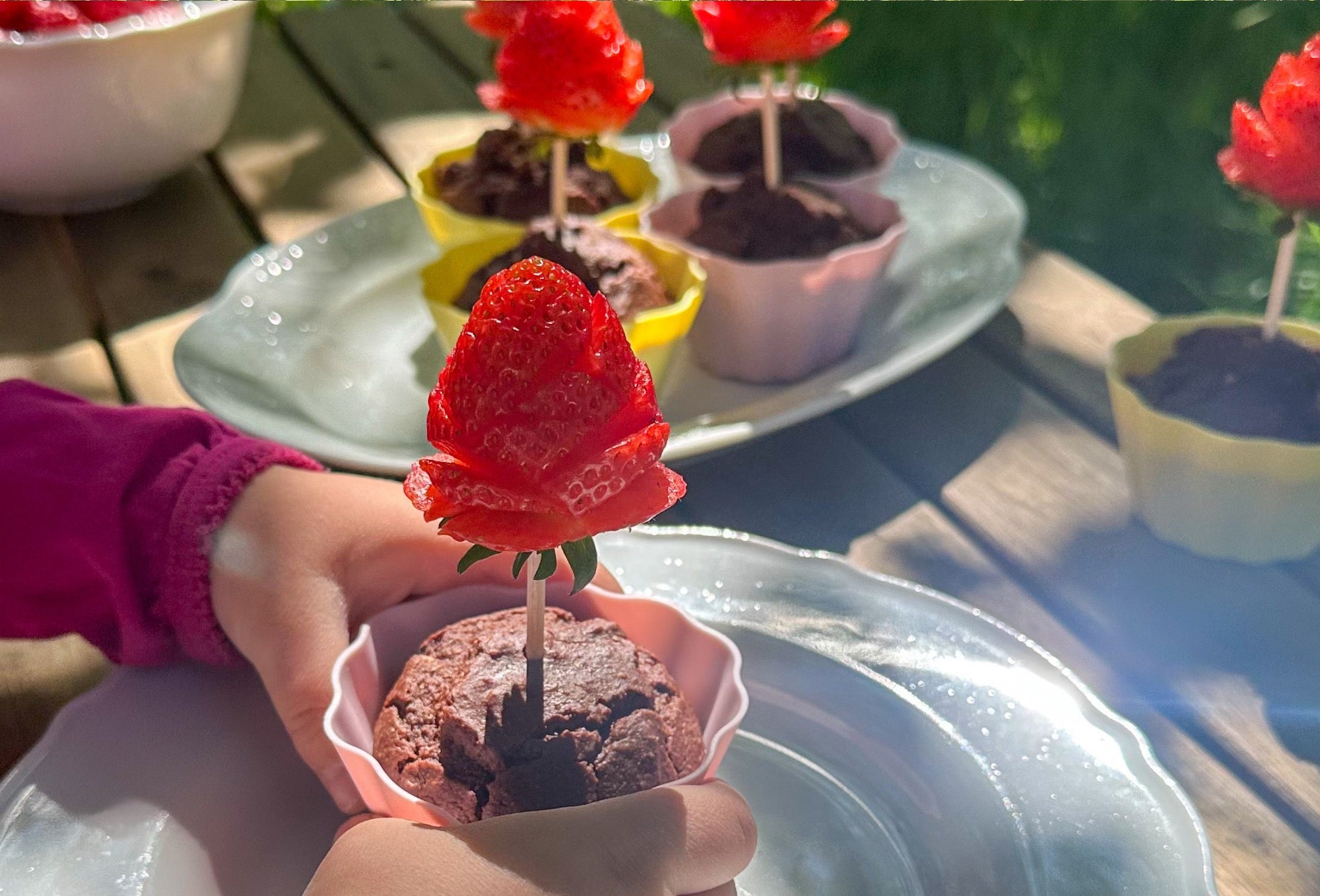 Schoko-Rosen-Muffins