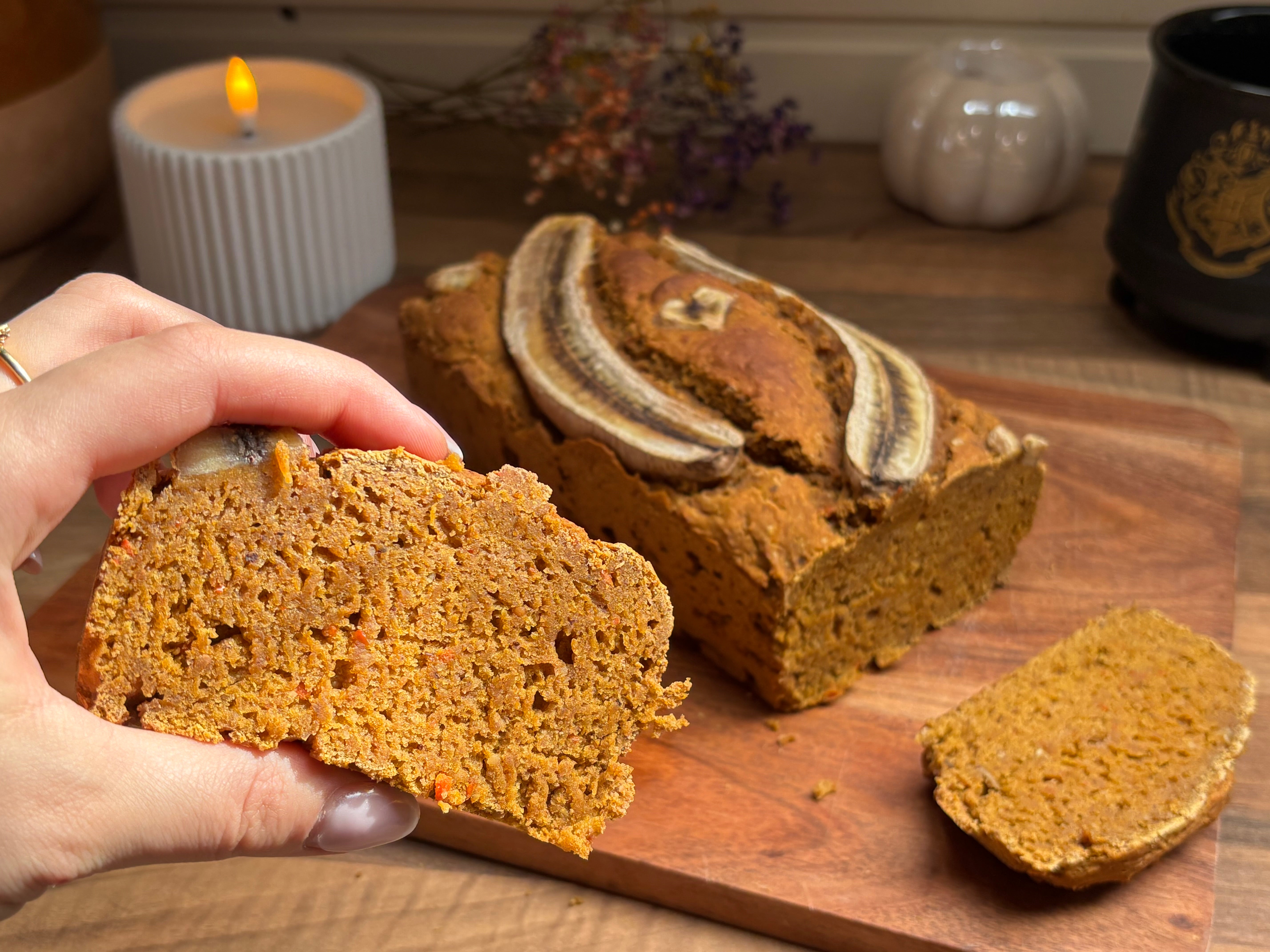 Kürbis-Bananenbrot