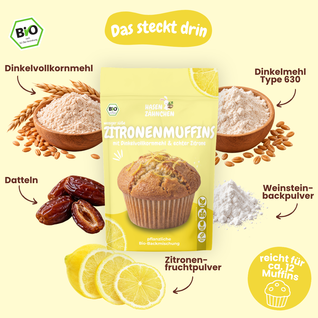 Bio Zitronenmuffins