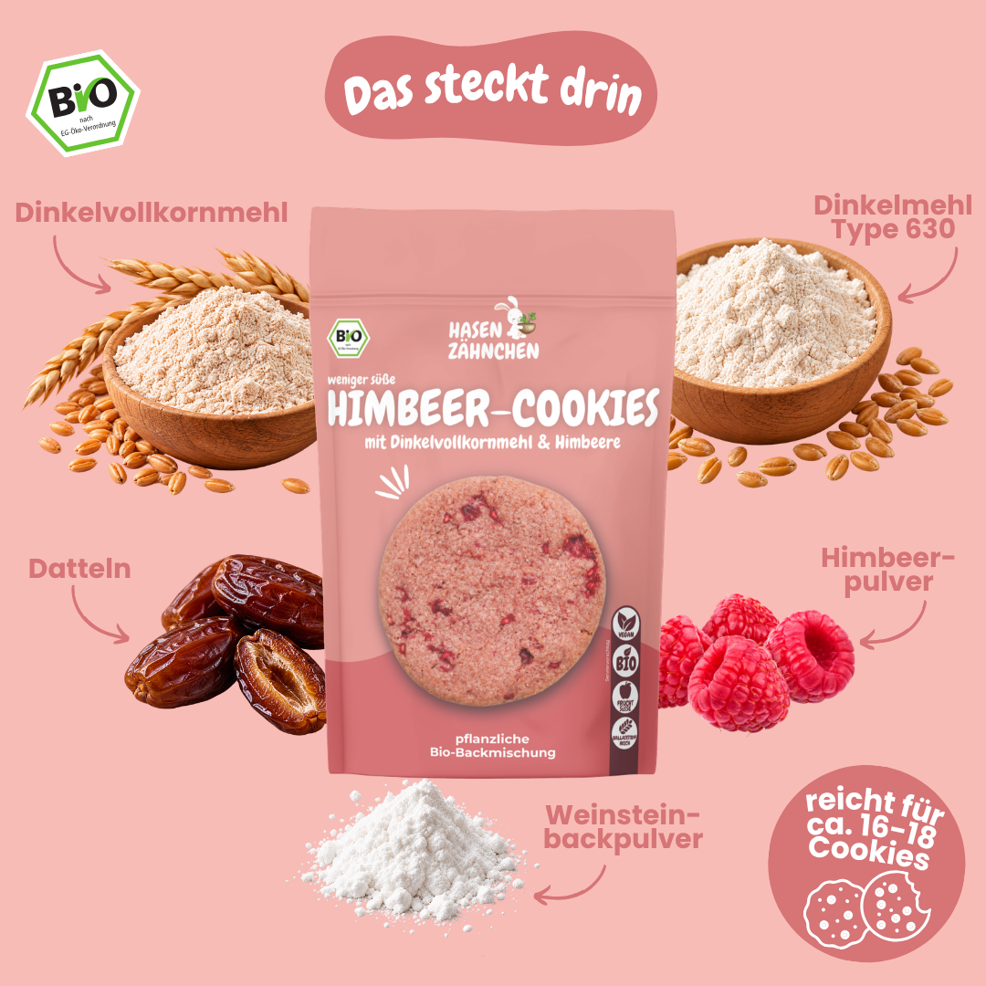 Bio Himbeer-Cookies