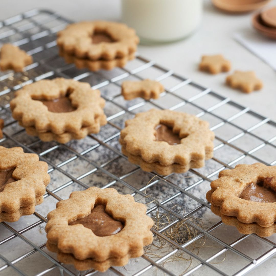 Hasenzähnchen Bio Ausstechkekse auf Gitter