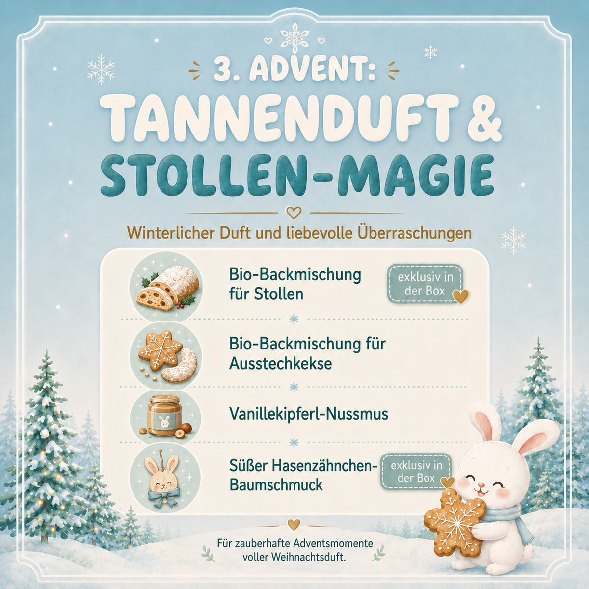 Bio Hasenzähnchen Winterbox