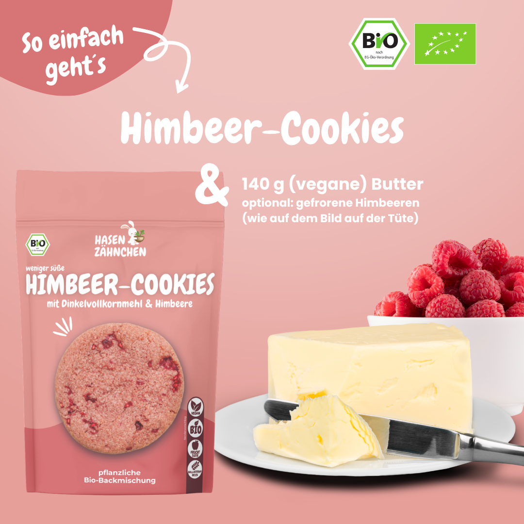 Bio Himbeer-Cookies