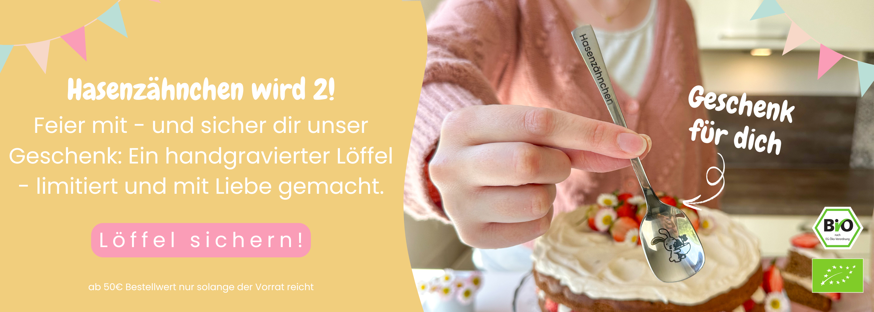 Hasenzähnchen Geburstag